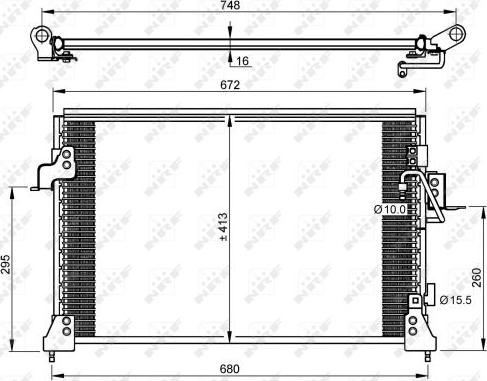 NRF 35754 - Condensateur, climatisation cwaw.fr