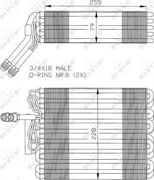 NRF 36024 - Évaporateur climatisation cwaw.fr