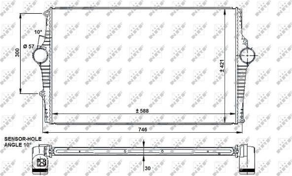 NRF 30931 - Intercooler, échangeur cwaw.fr