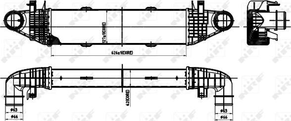 NRF 30313 - Intercooler, échangeur cwaw.fr