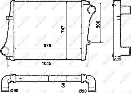 NRF 30232 - Intercooler, échangeur cwaw.fr