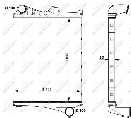 NRF 30225 - Intercooler, échangeur cwaw.fr