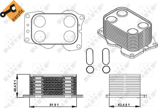 NRF 31338 - Radiateur d'huile cwaw.fr