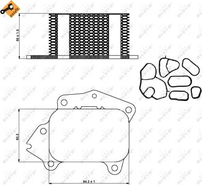 NRF 31333 - Radiateur d'huile cwaw.fr