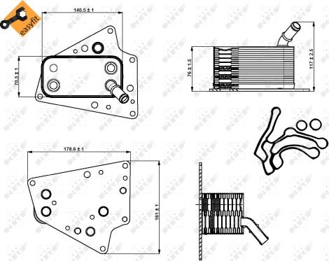 NRF 31258 - Radiateur d'huile cwaw.fr