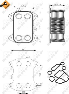 NRF 31263 - Radiateur d'huile cwaw.fr