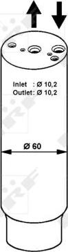 NRF 33031 - Filtre déshydratant, climatisation cwaw.fr