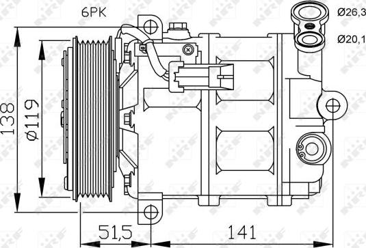 NRF 32499G - Compresseur, climatisation cwaw.fr