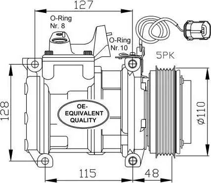 NRF 32464 - Compresseur, climatisation cwaw.fr