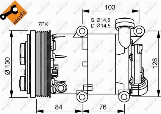 NRF 32410 - Compresseur, climatisation cwaw.fr