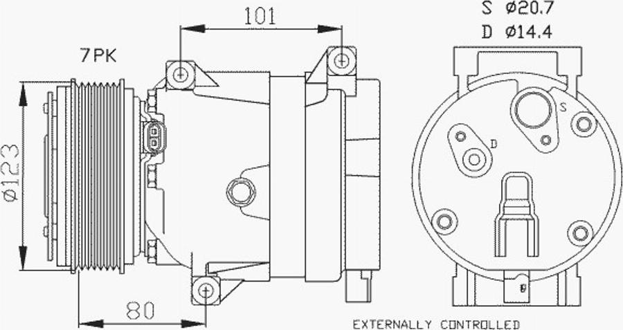 NRF 32422 - Compresseur, climatisation cwaw.fr