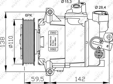 NRF 32500G - Compresseur, climatisation cwaw.fr