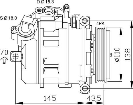 NRF 32520 - Compresseur, climatisation cwaw.fr