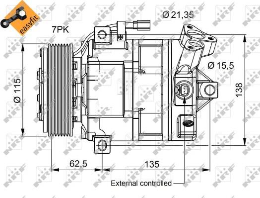 NRF 32692 - Compresseur, climatisation cwaw.fr