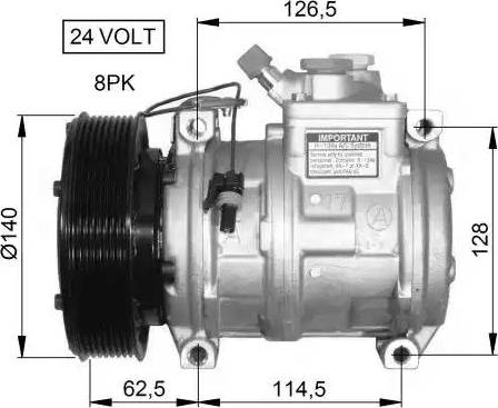 NRF 32662G - Compresseur, climatisation cwaw.fr