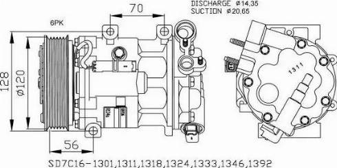 NRF 32682G - Compresseur, climatisation cwaw.fr