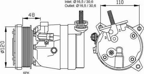 NRF 32678G - Compresseur, climatisation cwaw.fr