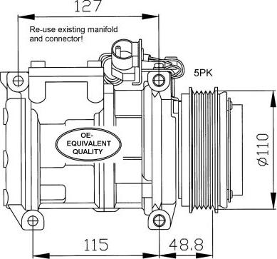 NRF 32048 - Compresseur, climatisation cwaw.fr