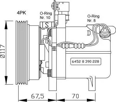 NRF 32055G - Compresseur, climatisation cwaw.fr