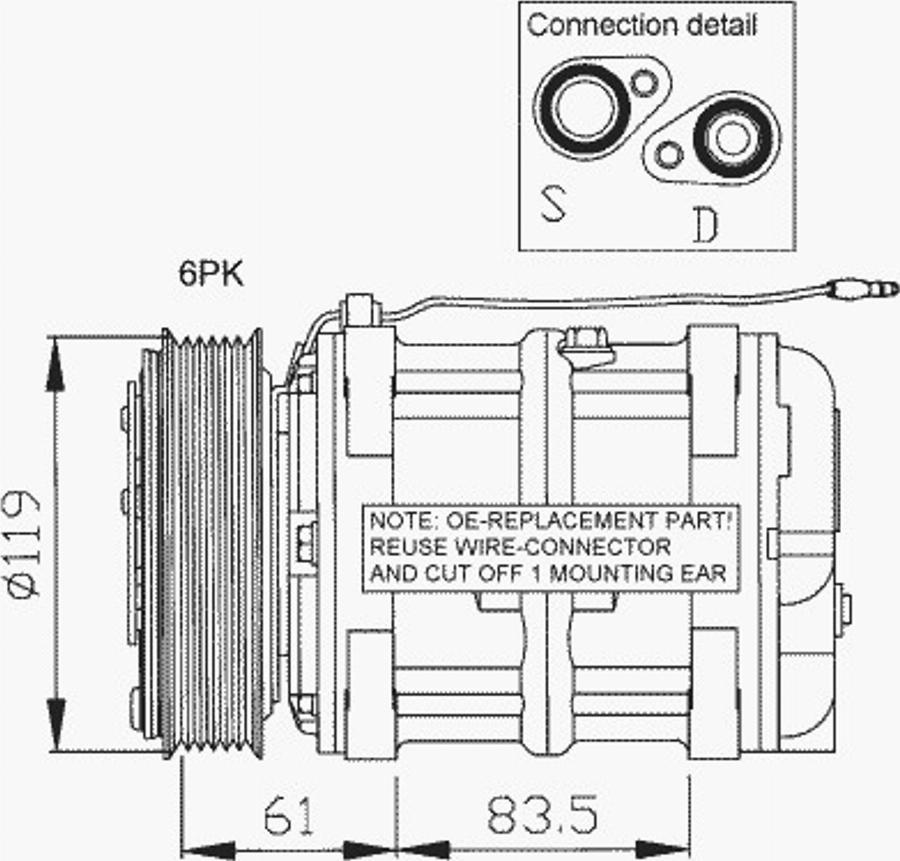 NRF 32034 - Compresseur, climatisation cwaw.fr