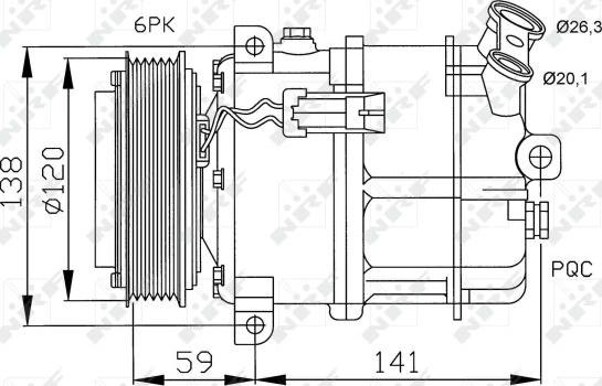 NRF 32191 - Compresseur, climatisation cwaw.fr