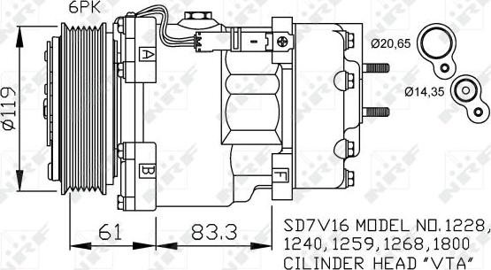 NRF 32198 - Compresseur, climatisation cwaw.fr