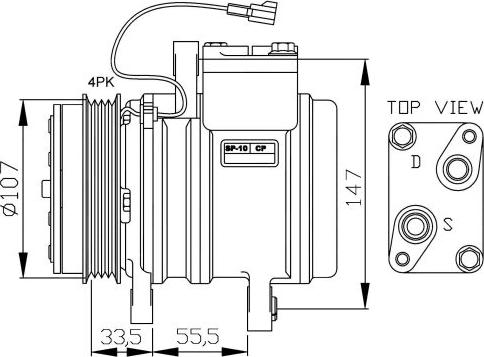 NRF  32143G - Compresseur, climatisation cwaw.fr