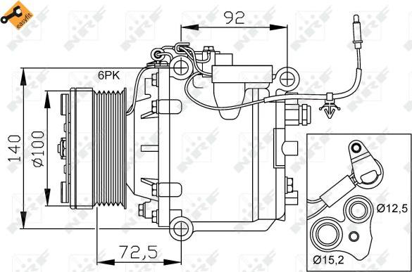 NRF 32165 - Compresseur, climatisation cwaw.fr