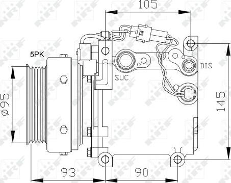 NRF 32100 - Compresseur, climatisation cwaw.fr