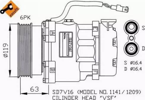 NRF 32186G - Compresseur, climatisation cwaw.fr