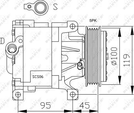 NRF 32183G - Compresseur, climatisation cwaw.fr