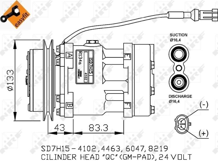 NRF 32808 - Compresseur, climatisation cwaw.fr