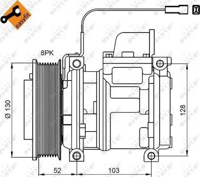 NRF 32824 - Compresseur, climatisation cwaw.fr