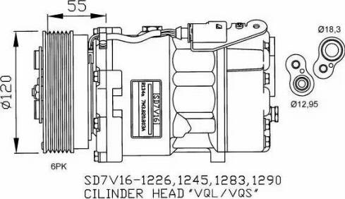 NRF 32255G - Compresseur, climatisation cwaw.fr