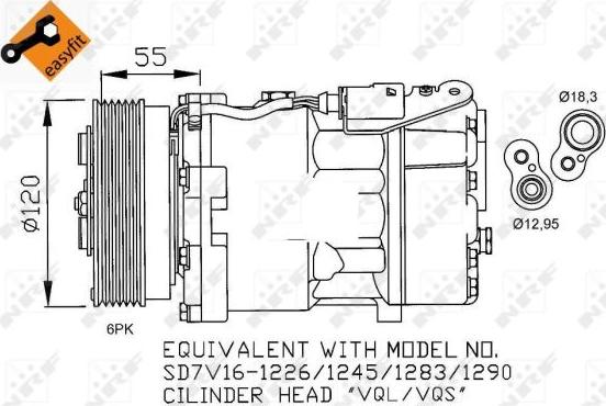 NRF 32255 - Compresseur, climatisation cwaw.fr