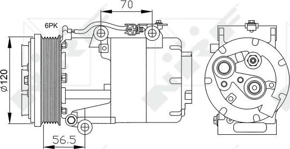 NRF 32250 - Compresseur, climatisation cwaw.fr