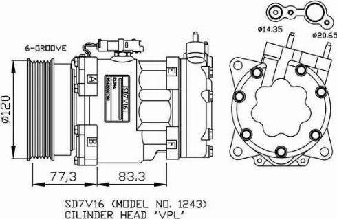 NRF 32266G - Compresseur, climatisation cwaw.fr