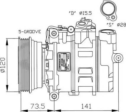 NRF 32261G - Compresseur, climatisation cwaw.fr