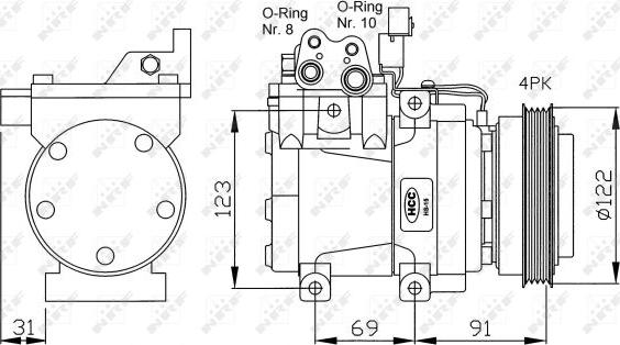 NRF  32200G - Compresseur, climatisation cwaw.fr