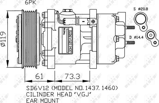 NRF 32217G - Compresseur, climatisation cwaw.fr