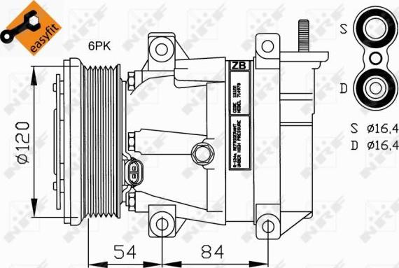 NRF  32220G - Compresseur, climatisation cwaw.fr