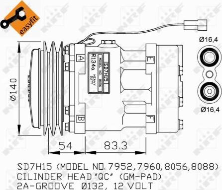 NRF 32274G - Compresseur, climatisation cwaw.fr