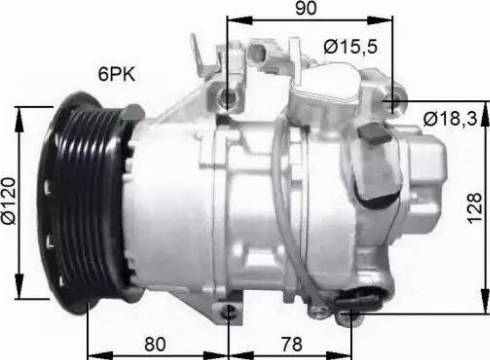 NRF 32740G - Compresseur, climatisation cwaw.fr