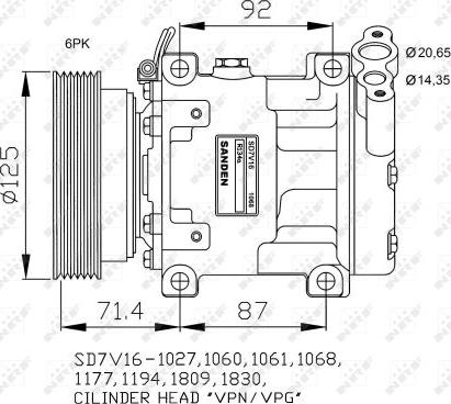 NRF 32742G - Compresseur, climatisation cwaw.fr