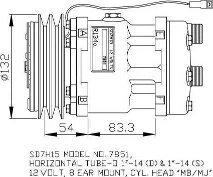 NRF 32757G - Compresseur, climatisation cwaw.fr