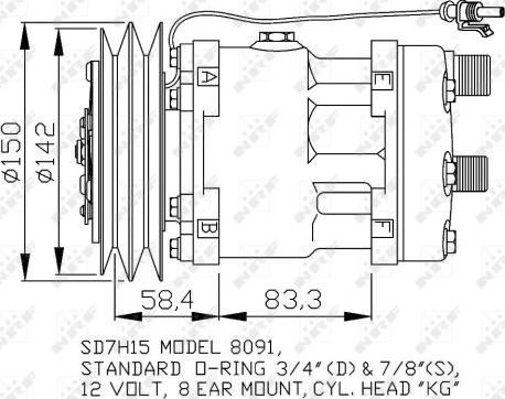 NRF 32767 - Compresseur, climatisation cwaw.fr