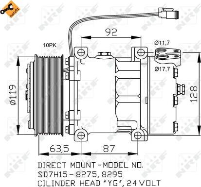 NRF 32705 - Compresseur, climatisation cwaw.fr