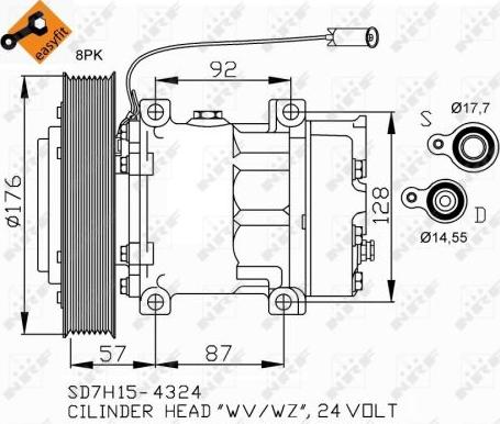 NRF 32700 - Compresseur, climatisation cwaw.fr