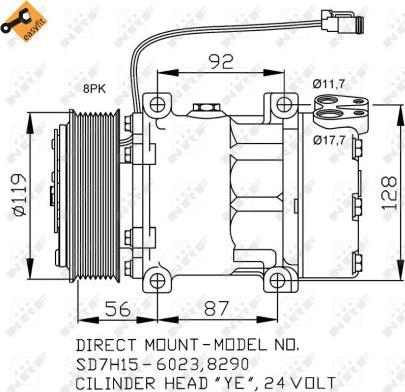 NRF 32703 - Compresseur, climatisation cwaw.fr