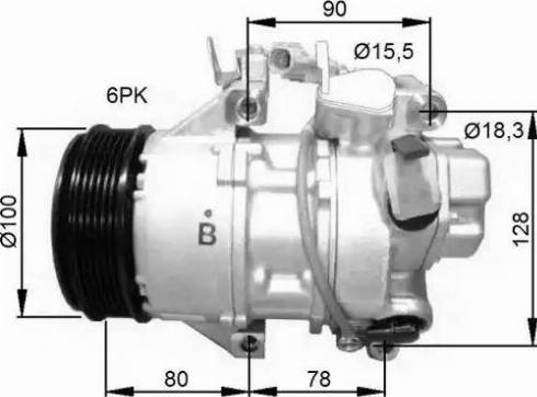 NRF 32736G - Compresseur, climatisation cwaw.fr